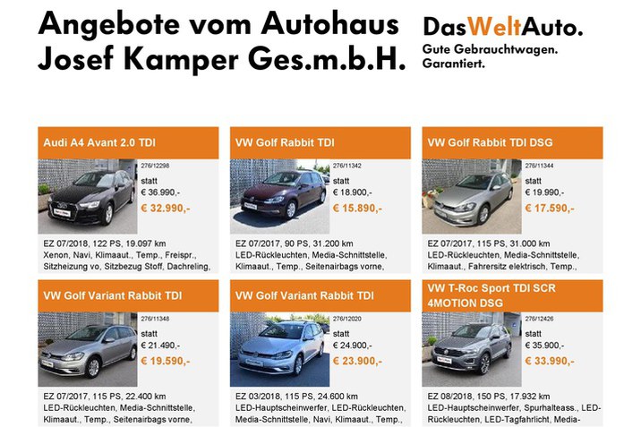 "Angebot der Woche"